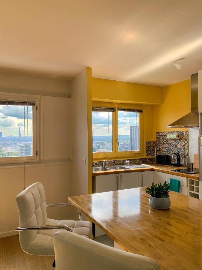 Vue Panoramique Sur Paris : Sublime Appartement Au Centre De 쿠르브부아 외부 사진